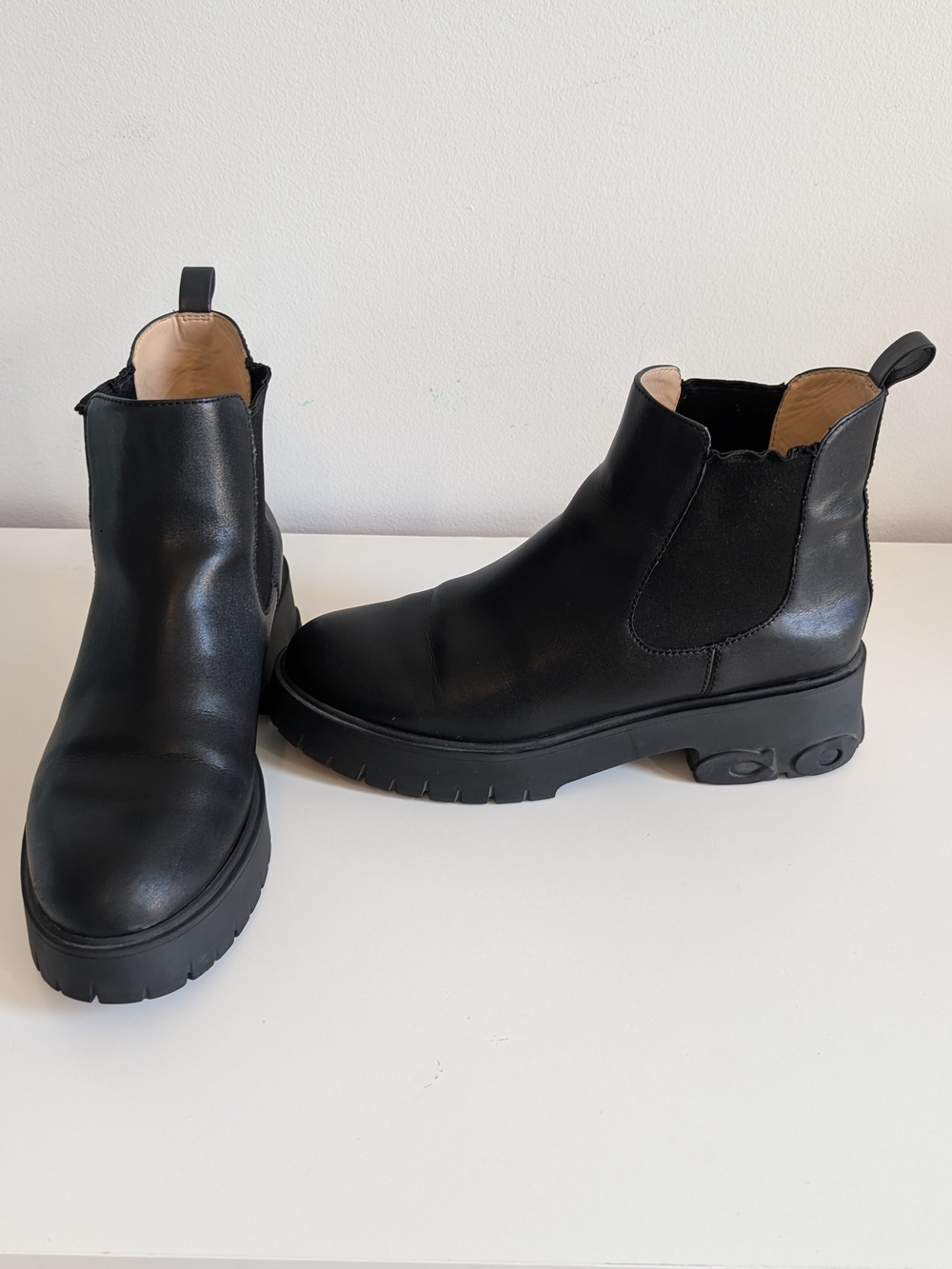 Coach Women's Black Leather Boots - US 10